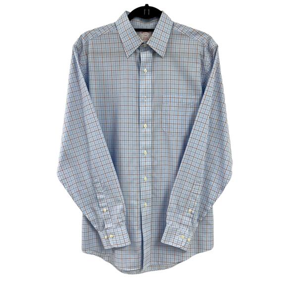 Brooks Brothers Other - Brooks Brothers Blue White Plaid Long Sleeve Button Down Shirt Medium